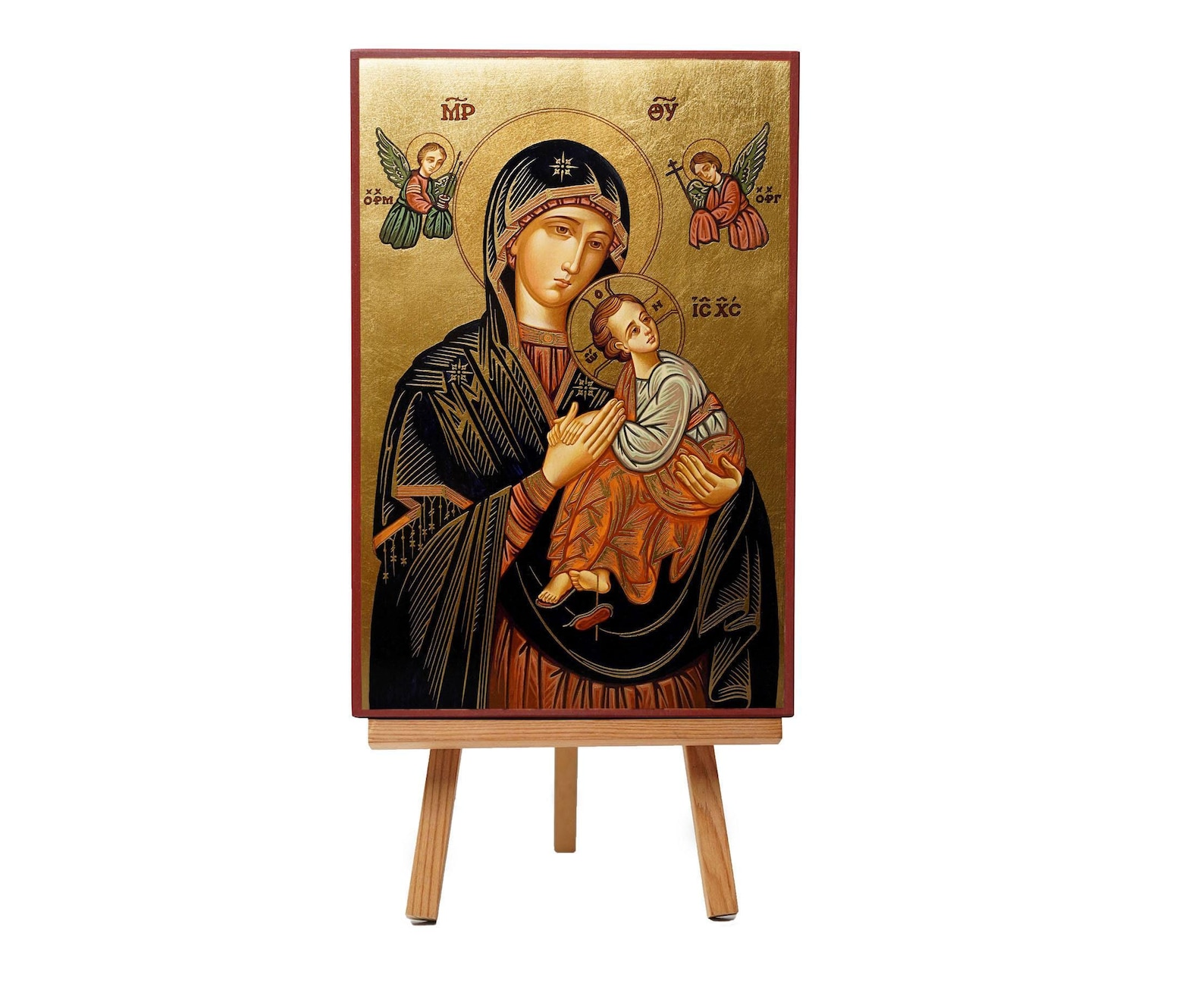 Icon Our Lady of Perpetual Help 7,9 X 11,2" / 20 X 30 Cm Ikone Handmade ...