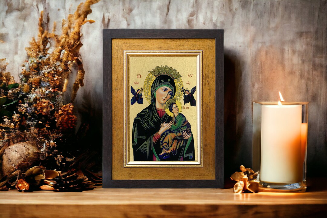 Painting Our Lady of Perpetual Help Hand Made Image Bild Handmade Icon ...