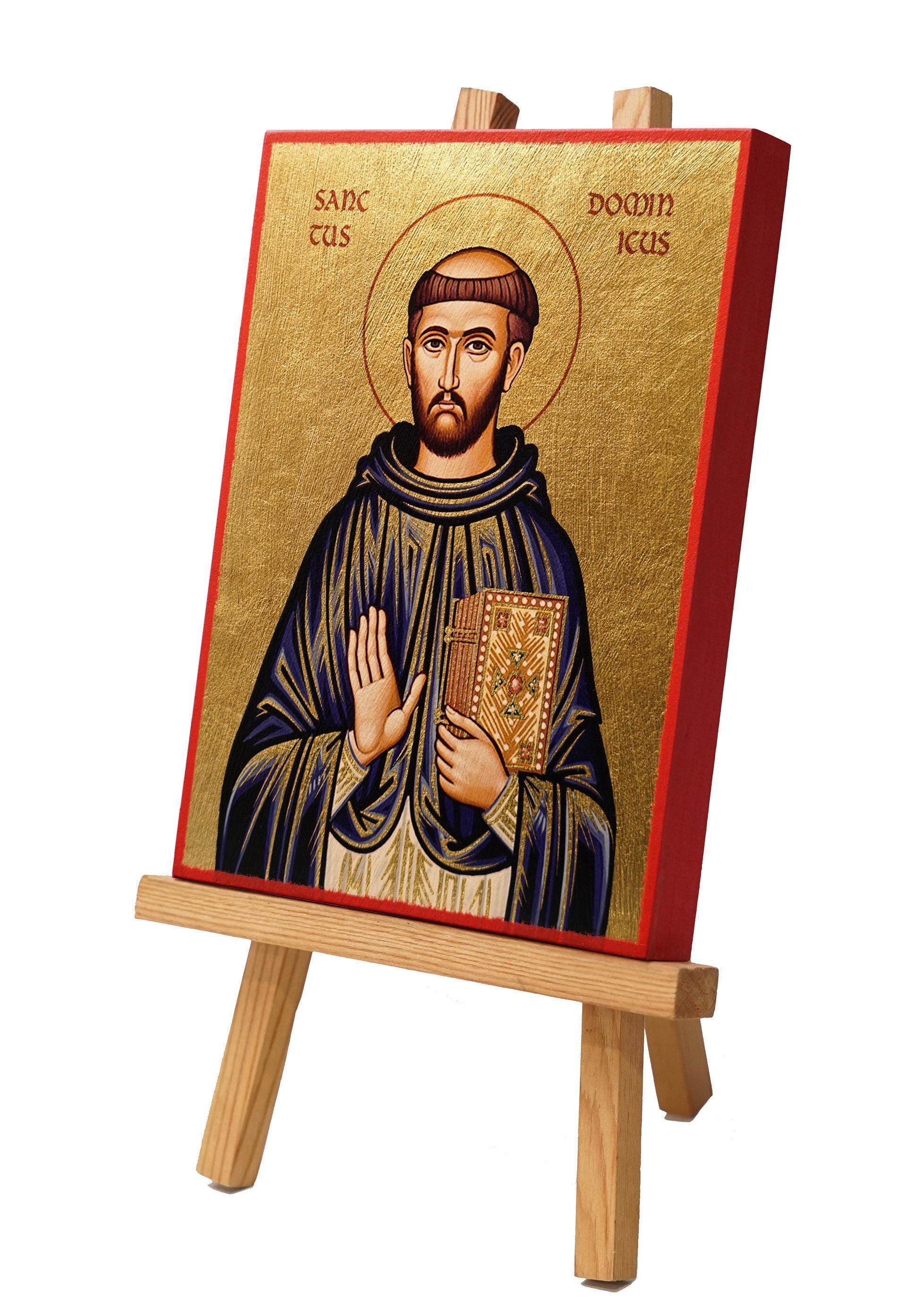 Icon Saint Dominic 6 X 8" / 15 X 20 Cm Handmade Icon, Perfect Present ...