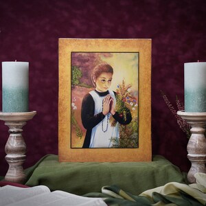 Icon Saint Carolina Hand made Ikonen Icoon Ikone Patron handmade icon, perfect present, religious picture, beautiful icon, religious icon