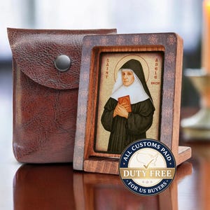 Icon travel ADELE BRISE Hand made, perfect present, religious picture, beautiful icon, religious icon, Baptism gift, Communion gift, Patron
