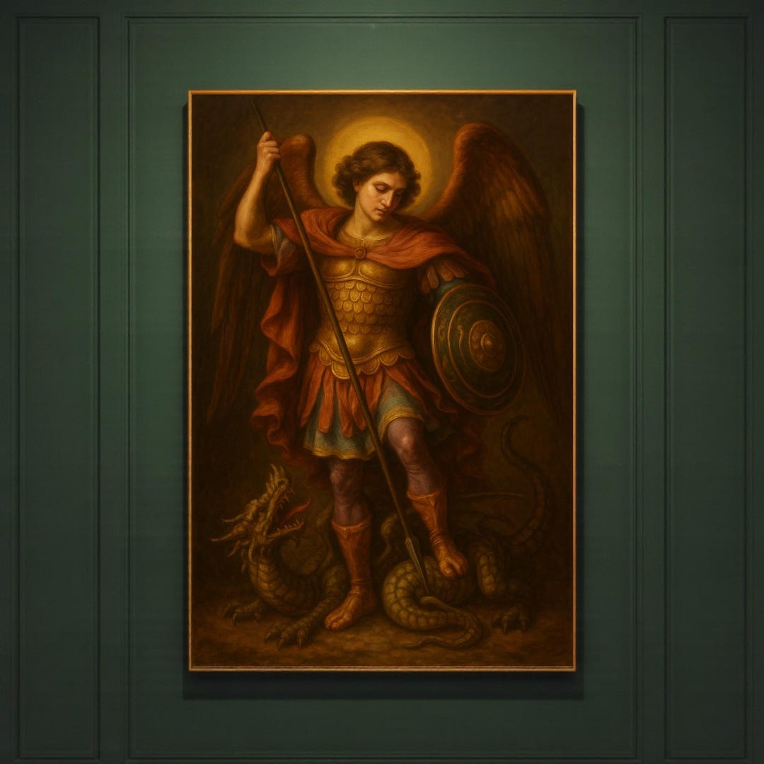 Saint MICHAEL the ARCHANGEL DIGITAL Download | Wall Art | Modern Saint ...