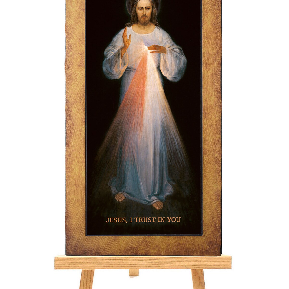 Icon JESUS CHRIST MERCIFUL Vilnius divine mercy perfect present, religious picture, wedding gift, baptism gift, First Communion gift