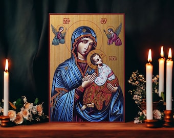 Icon Constant help made Ikonen Icoon  Ikone perfect present, religious picture, beautiful icon, religious icon, Baptism gift