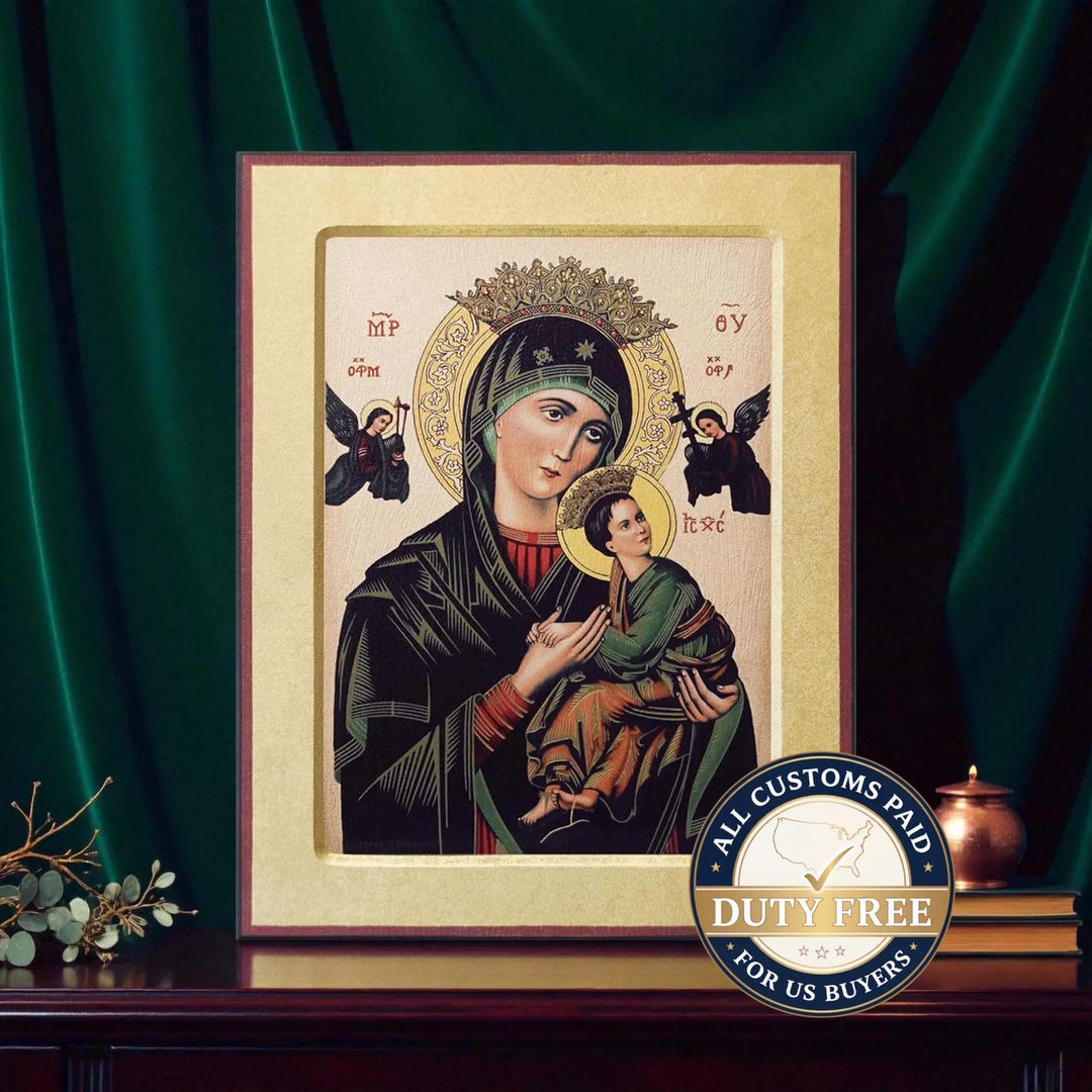 OUR LADY of PERPETUAL Help Icon Hand-finished & Gilded | Orthodox ...