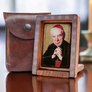 Icon travel Blessed CARDINAL STEFAN WYSZYNSKI Hand made perfect present, religious picture, beautiful icon, religious icon, Baptism gift,