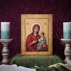 Icon  Our Lady quickly fulfills the requests Ikone Patron handmade icon, perfect present, religious picture, beautiful icon, religious icon