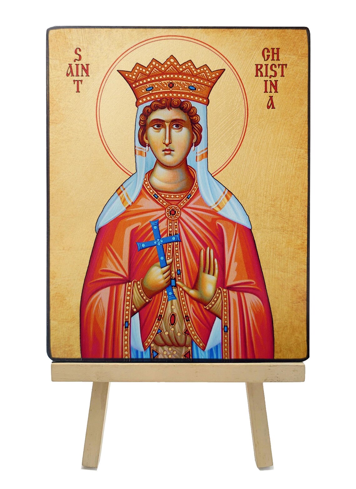 Icon SAINT CHRISTINA Hand Made Ikonen Icoon Ikone Patron Handmade Icon ...