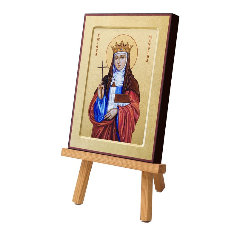 Sint Mathilda Icon SAINT MATILDA Icon | Catholic Gift for Newborn - Etsy