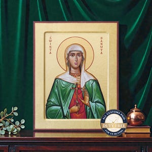 SAINT DANUTA Icon | Christian gift for confirmation