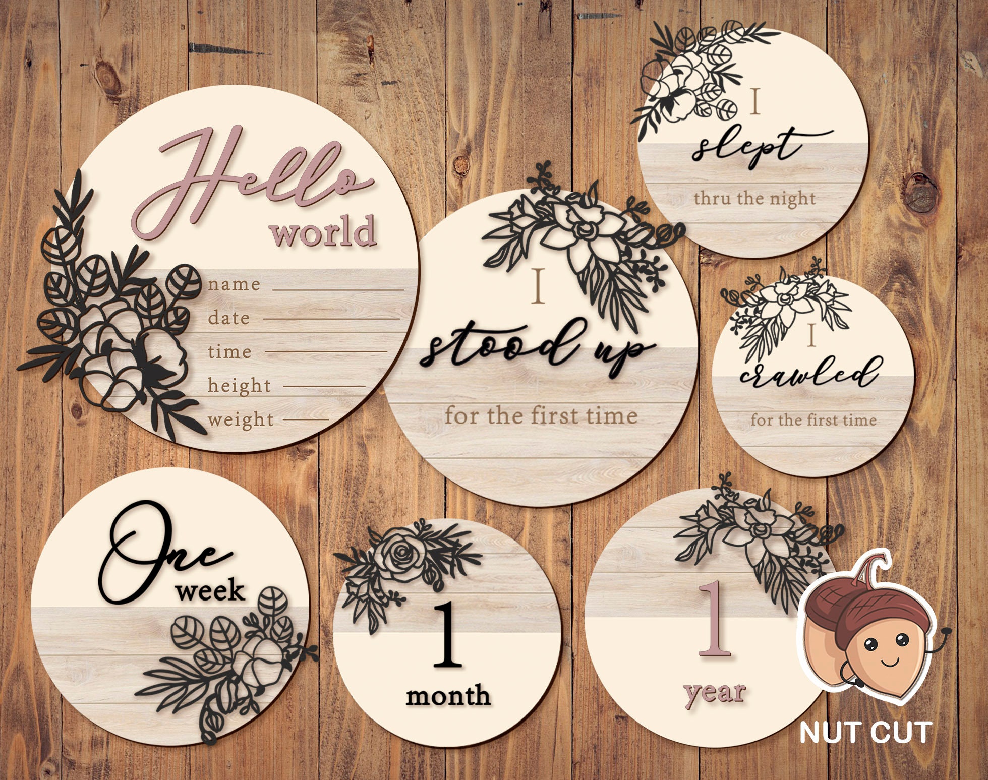 Free Free 83 Baby Milestone Cards Svg SVG PNG EPS DXF File