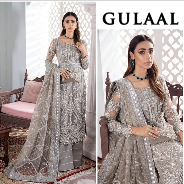 Custom Stitched Shalwar Kameez for woman | Handmade Eid Dress for Woman | Pakistani Indian Embroidered shalwar kameez | Woman Wedding Dress