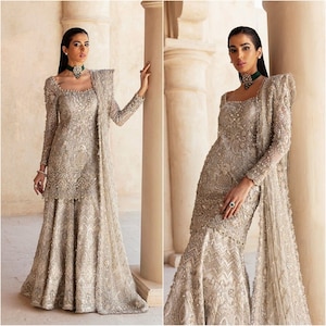 Woman Wedding Reception Dress , Woman Wedding Dress , Pakistani Woman Wedding Dress , Indian Woman Party Wear