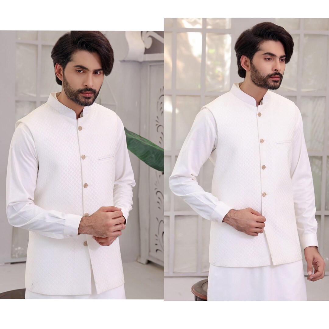 Mens Waistcoat Mens Wedding Waistcoat Pakistani Mens Etsy
