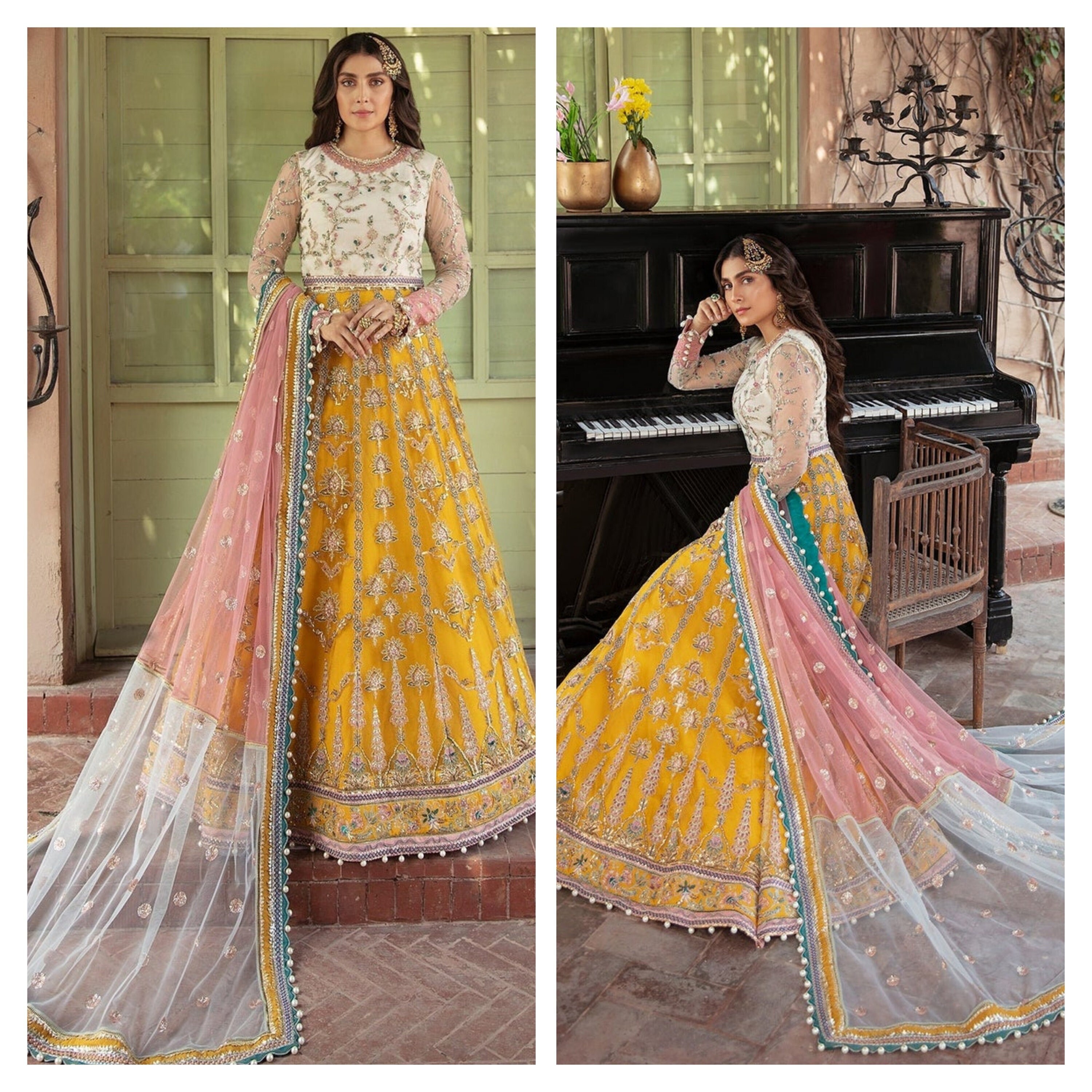 Custom Stitched Indian Bridal Lehenga 
