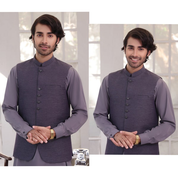 mens waistcoat | mens wedding waistcoat | pakistani mens waistcoat | mens desi wedding outfit | Sleeveless jacket | men designer waistcoat