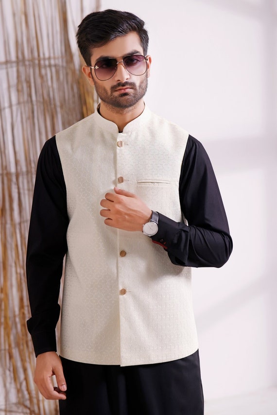 RoyalClubClothing Mens Shalwar Kameez with Waistcoat | Mens Shalwar Kameez Pakistani | Mens Waistcoat pakitsani | Eid Dress | Mens Punjabi Suit | Mens Kurta