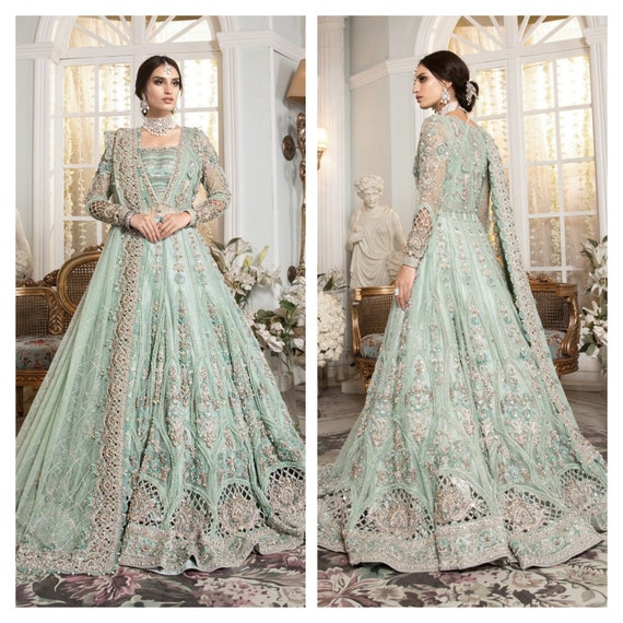 online shopping indian designer wedding gown at parisworld-surat –  parisworld