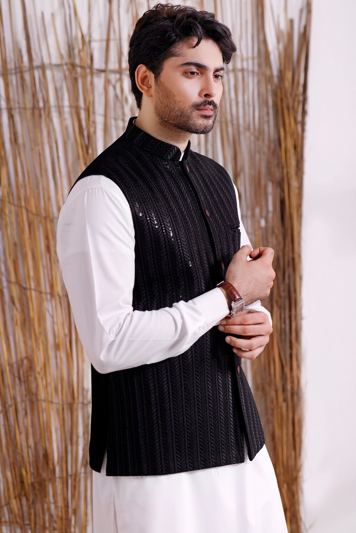 Black waistcoat cheap mens