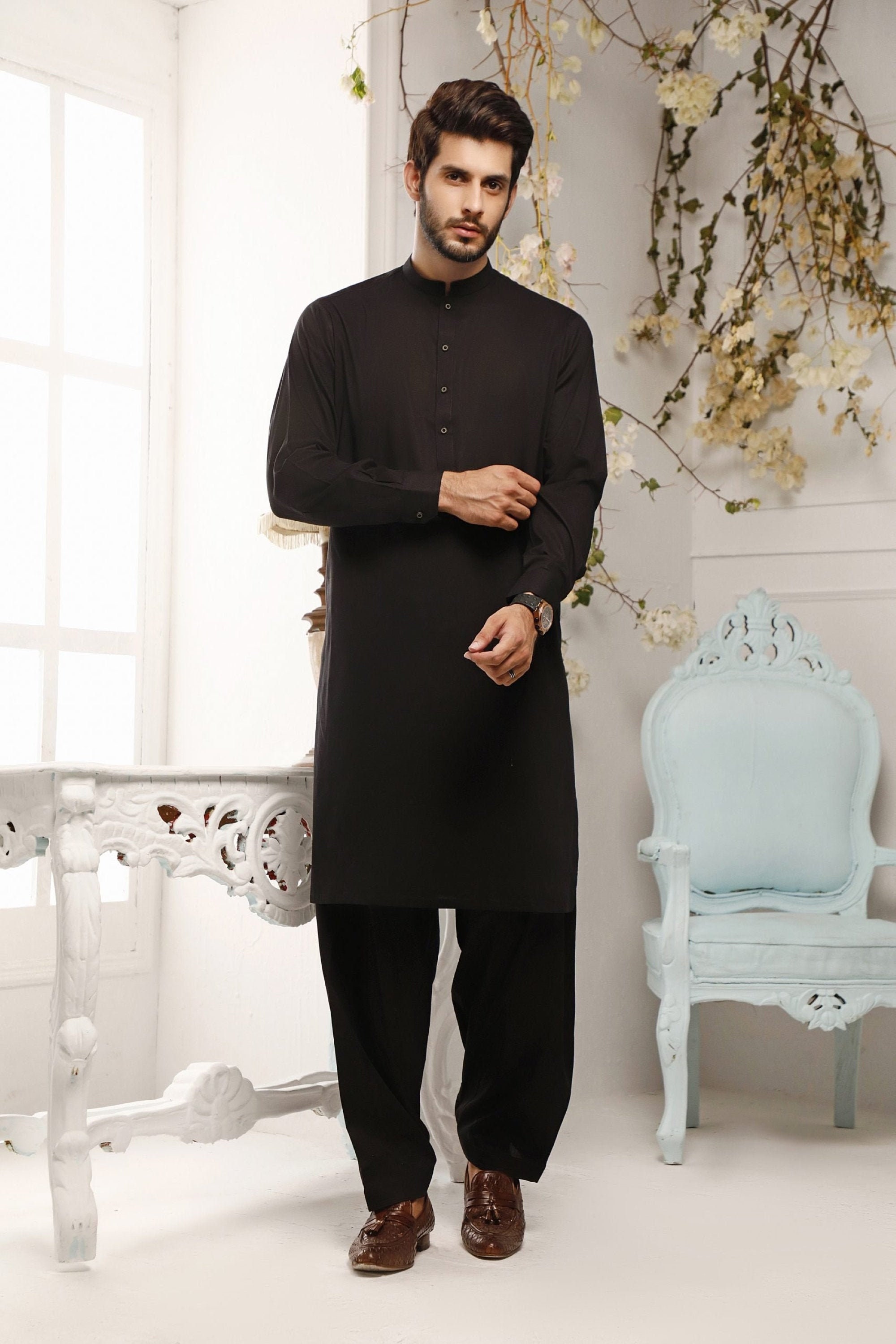 Black shalwar kameez hot sale boys