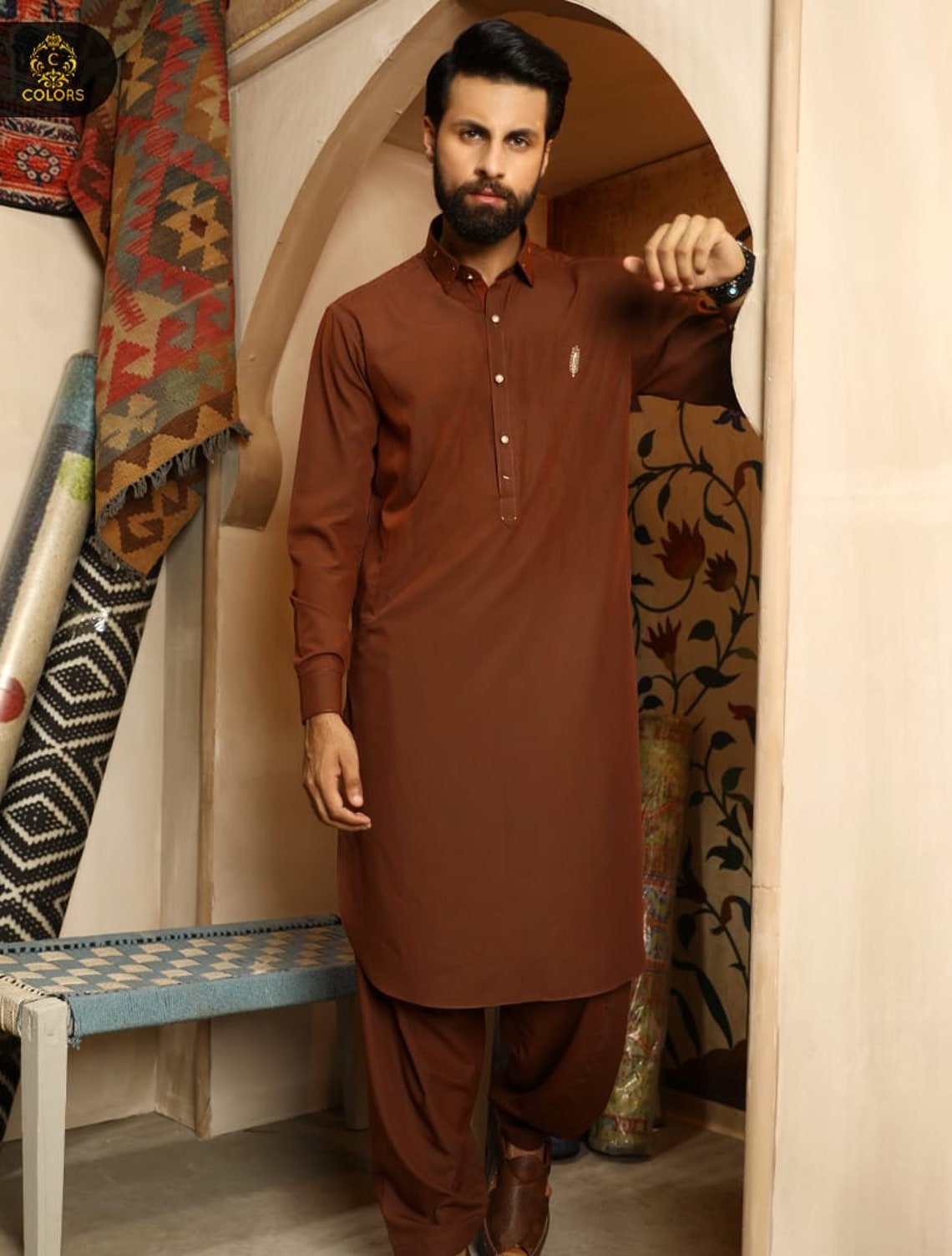 men's winter shalwar kameez