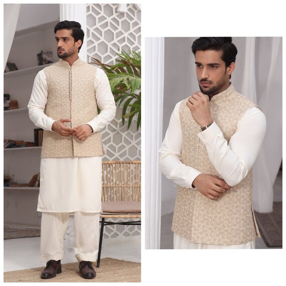 Cream store colour waistcoat