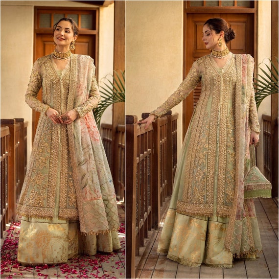 Buy Anarkali Gown Bridal Suit Pakistani Concept Summer Wedding Dress From  India Festive Collection Indian Clothing Engagement Dress Best Seller  Online in India - Etsy