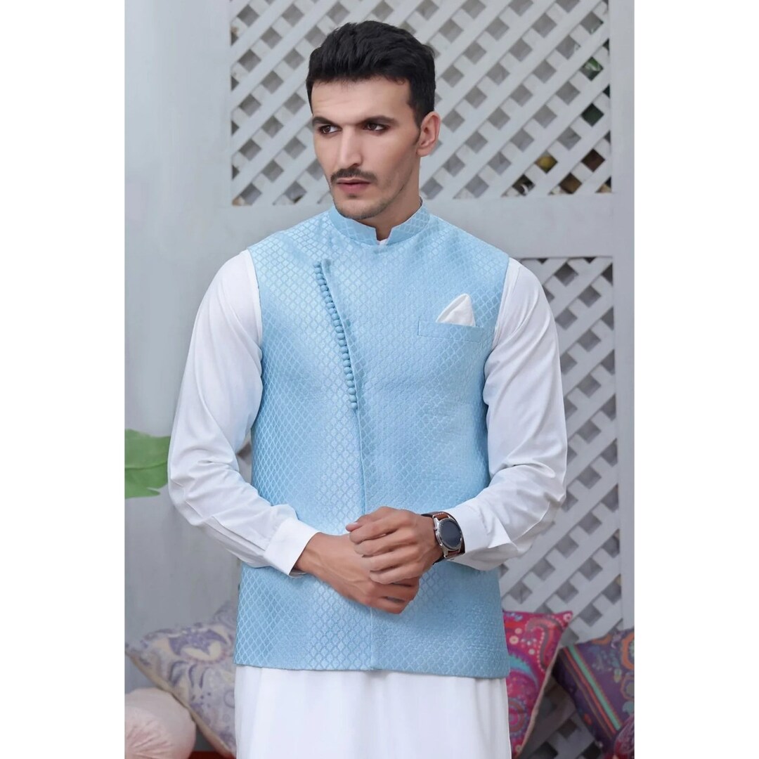 Mens Waistcoat Mens Wedding Waistcoat Pakistani Mens Etsy