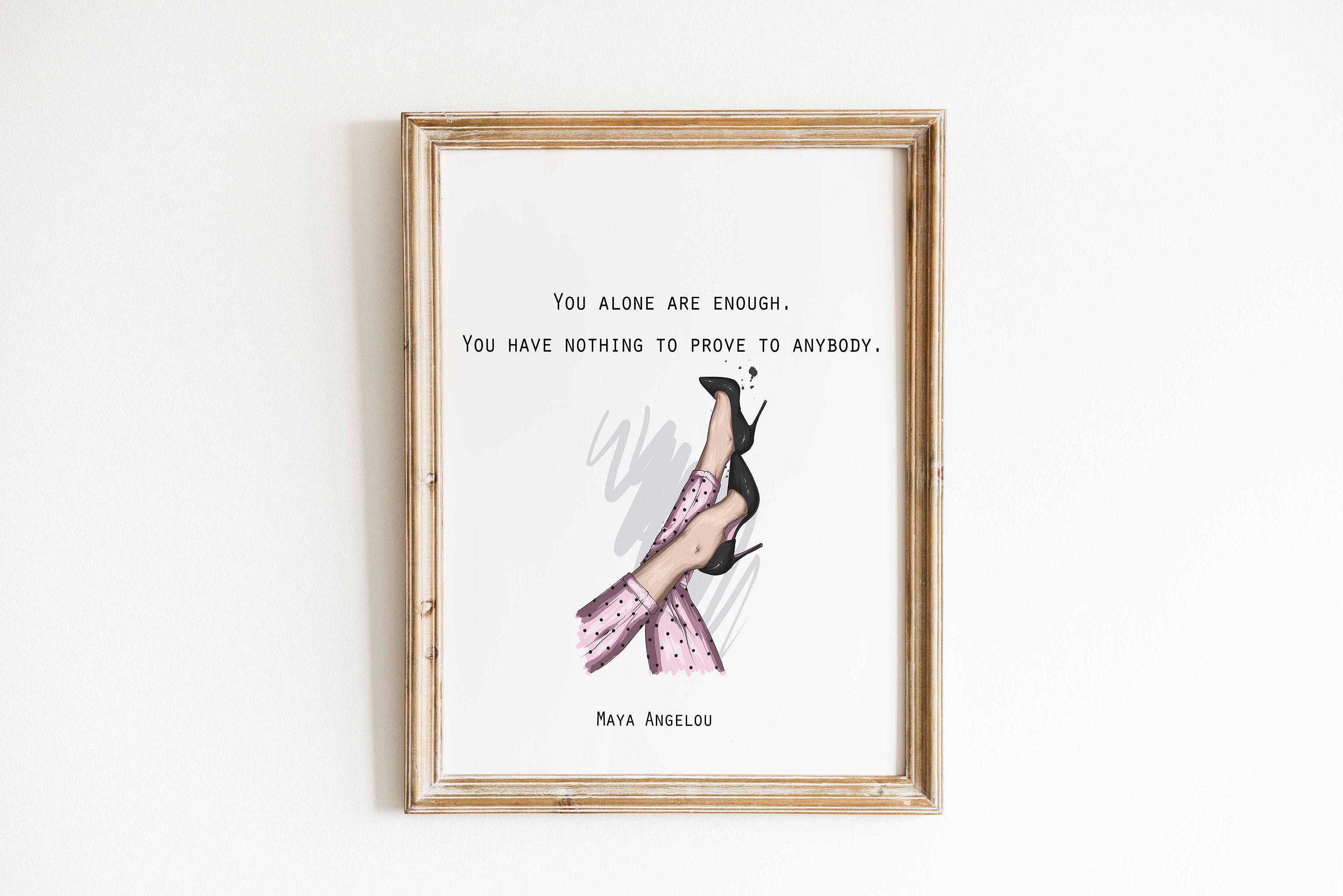 Maya Angelou Quote Wall Art Inspirational Wall Art Instant Etsy
