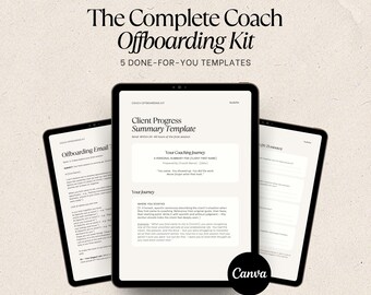 Coach Offboarding Kit | Coaching Farewell Templates, Client Goodbye, End of Coaching