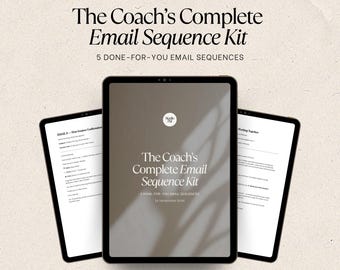 Modelos de Sequência de E-mails para Coaches | Marketing por E-mail para Coaches, Sequência de Boas-Vindas, Integração de Clientes, E-mail de Nutrição, Coach Pronto para Uso
