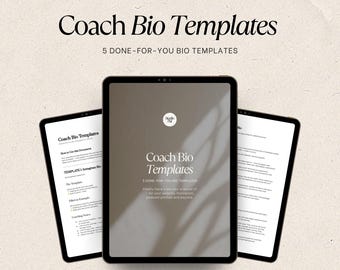 Modelos de Biografia para Coaches | Modelos para Negócios de Coaching, Biografia para Instagram de Coach, Página "Sobre"