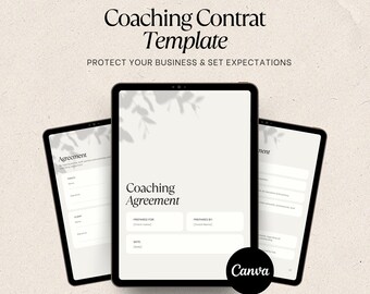 Modelo de Contrato de Coaching | Modelo de Contrato de Coaching no Canva | Contrato de Coach de Vida | Contrato de Coaching Empresarial | PDF Editável