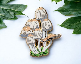 Mica Cap Mushroom Enamel Pin: Fungi Lover Gift