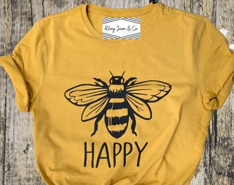 Bee Happy Unisex T-Shirt