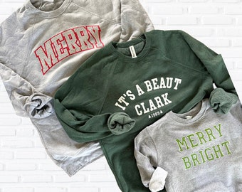 Merry and Bright Christmas Sweatshirt, It's a Beaut Clark, Merry Christmas Sweatshirt, Holiday sweatshirt, cute christmas sweatshirt