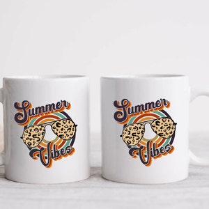 Summer Vibes Retro Cheetah 11oz Mug w/giftbox