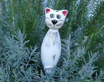 Gartenstecker Katze | Keramikstecker | Keramikschmuck | Gartenkeramik | Deko | Dekoration | Geschenk | Katze | Cat | Geschenkidee