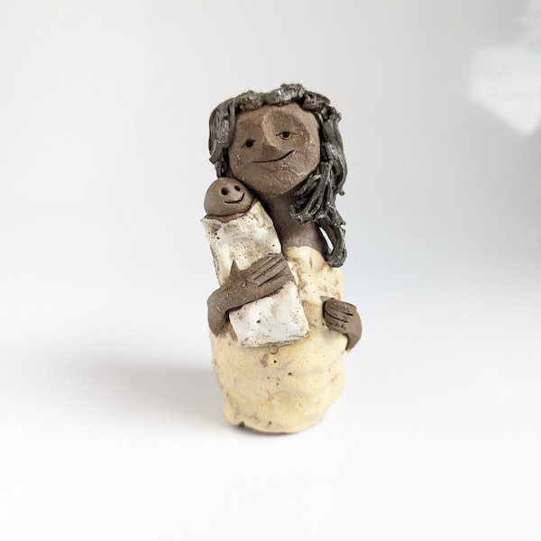 Vintage 1970s "Weed People" Girl Figurine by NH Artist Audrey Nelson