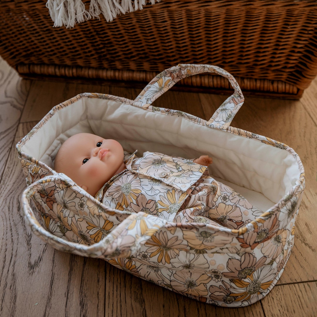 Doll's bassinet and its cotton pillow Séraphine