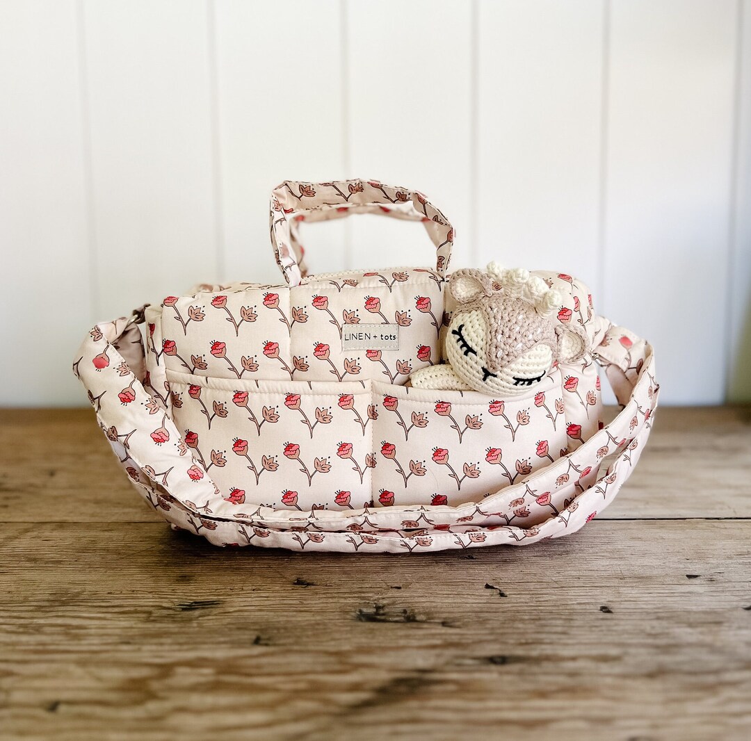 Peony Floral Baby Doll Diaper Bag Minikane Paola Reina Doll Bed Kids