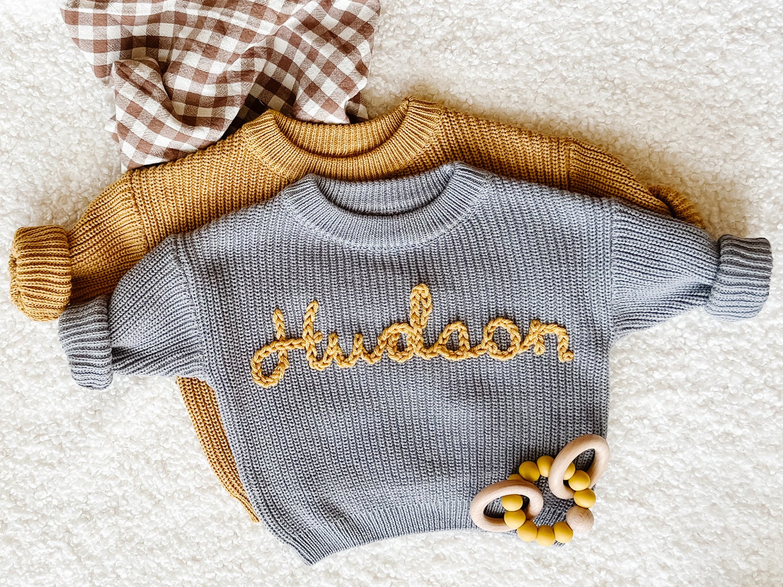 Personalized Hand Embroidered Baby and Toddler Sweaters - Etsy