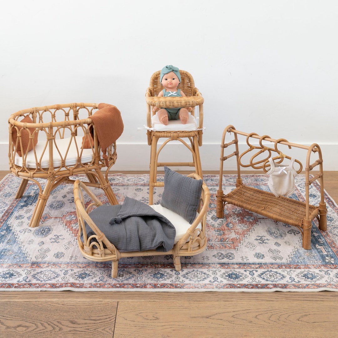 Rattan Doll High Chair Everly High Chair High End Doll Furniture - Etsy Canada