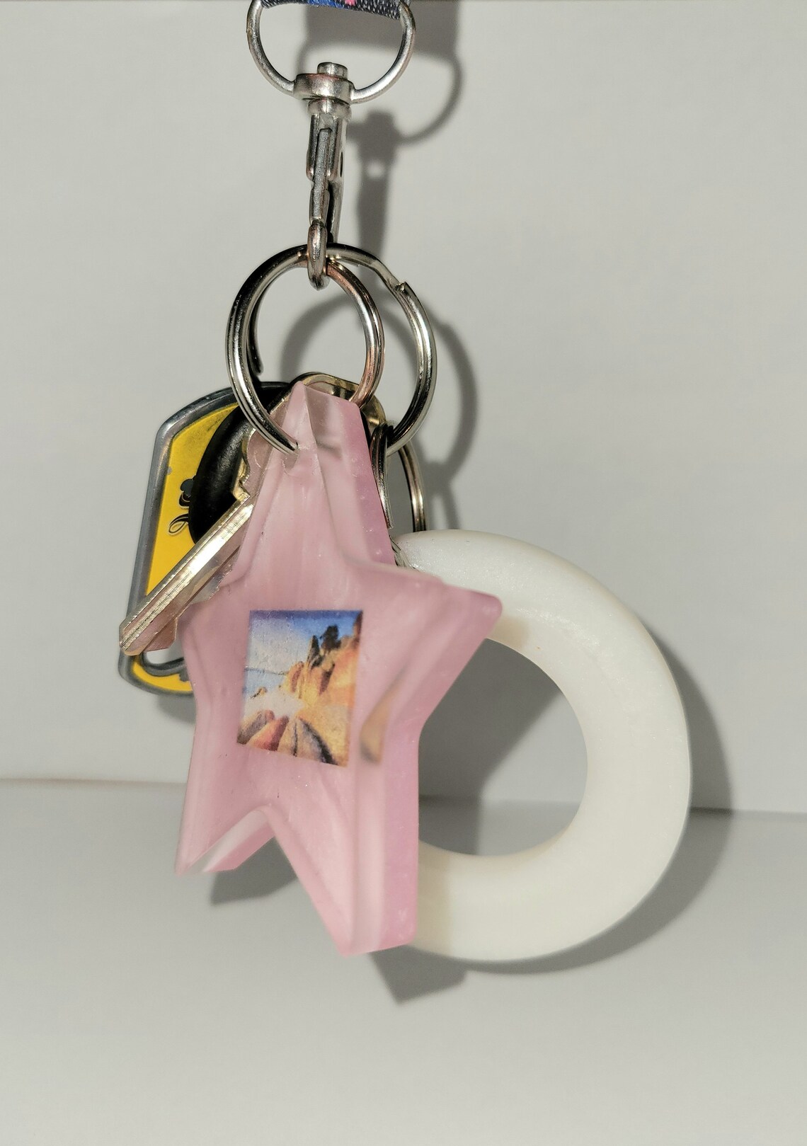 Custom Star Shaped Picture Keychain Customization Keychain Etsy