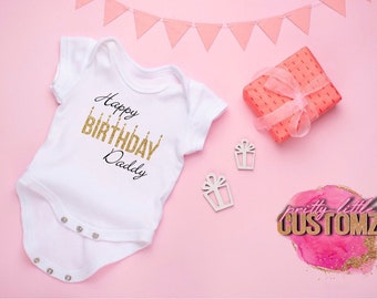 Personnalisé Joyeux 1st Anniversaire comme ma maman rose à manches longues Baby Grow rompersuit Personnalisé Joyeux 1st Anniversaire comme ma maman rose à manches longues Baby Grow rompersuit