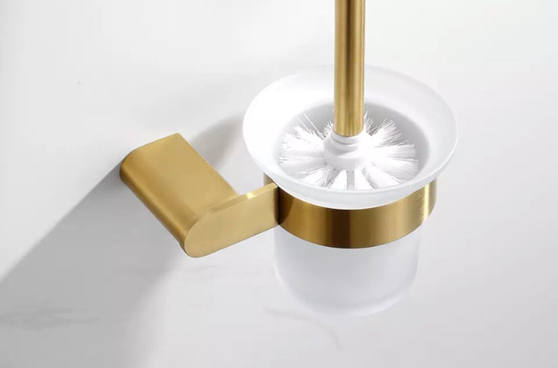 Bathroom Gold Toilette Brush in Inox Etsy
