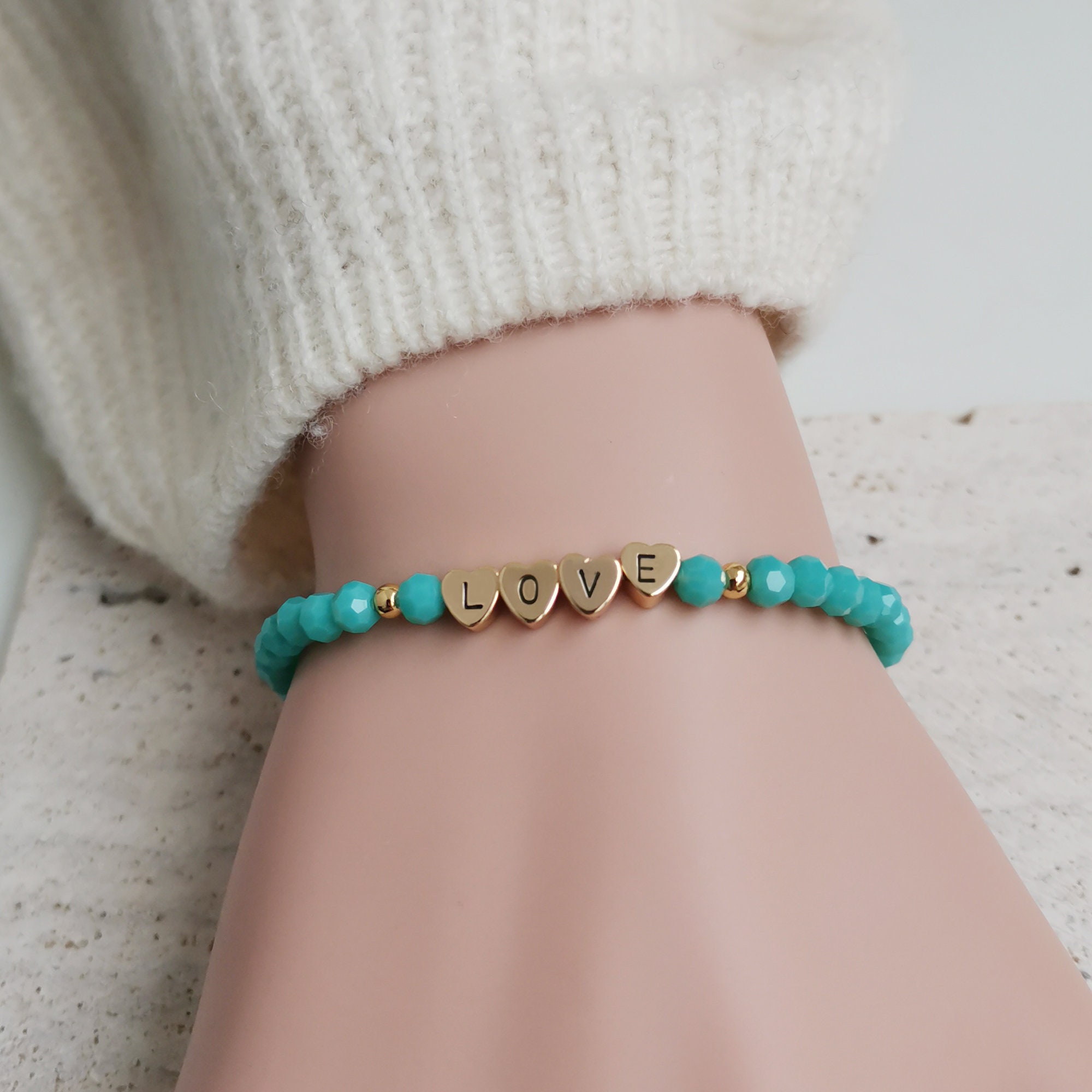 Love beaded bracelet Clearance