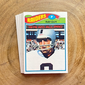 1977 Topps Football Cards, Lot of (20), Including Ray Guy