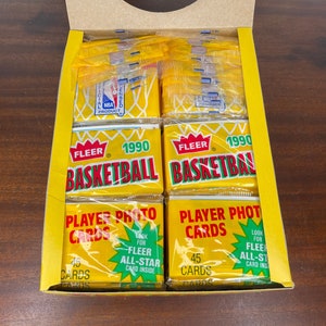 1990 Fleer Basketball Rack Pack, 45 Cards, From Factory Sealed Case, Possible Michael Jordan