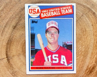 1985 Topps Usa Baseball Mark Mcgwire Rc #401 & 1987 Topps Mark